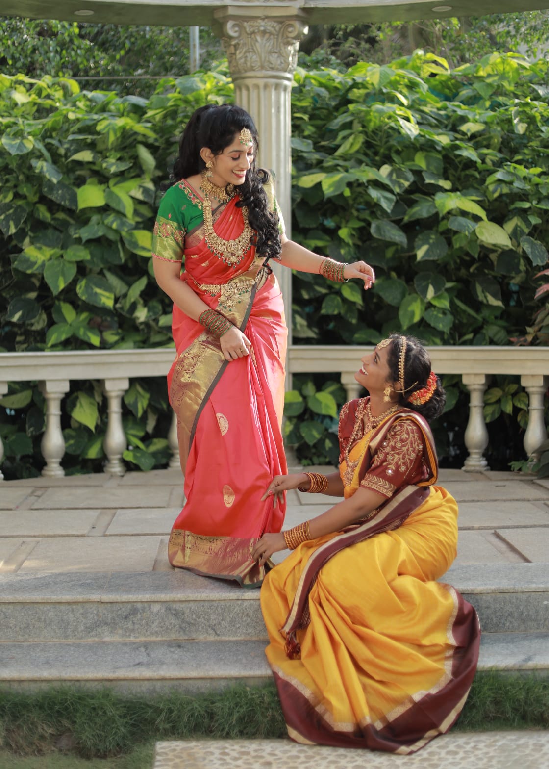 Traditional bridal drape